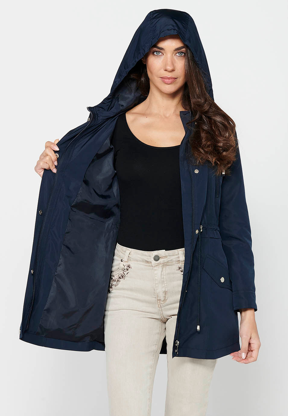 Parka de mujer con capucha – Koroshi 2412JA69