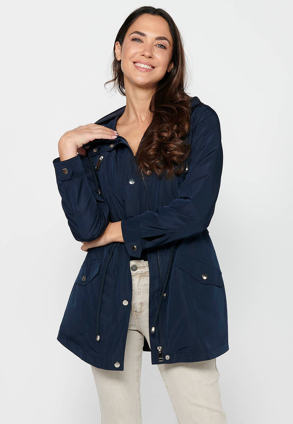 Parka de mujer con capucha – Koroshi 2412JA69