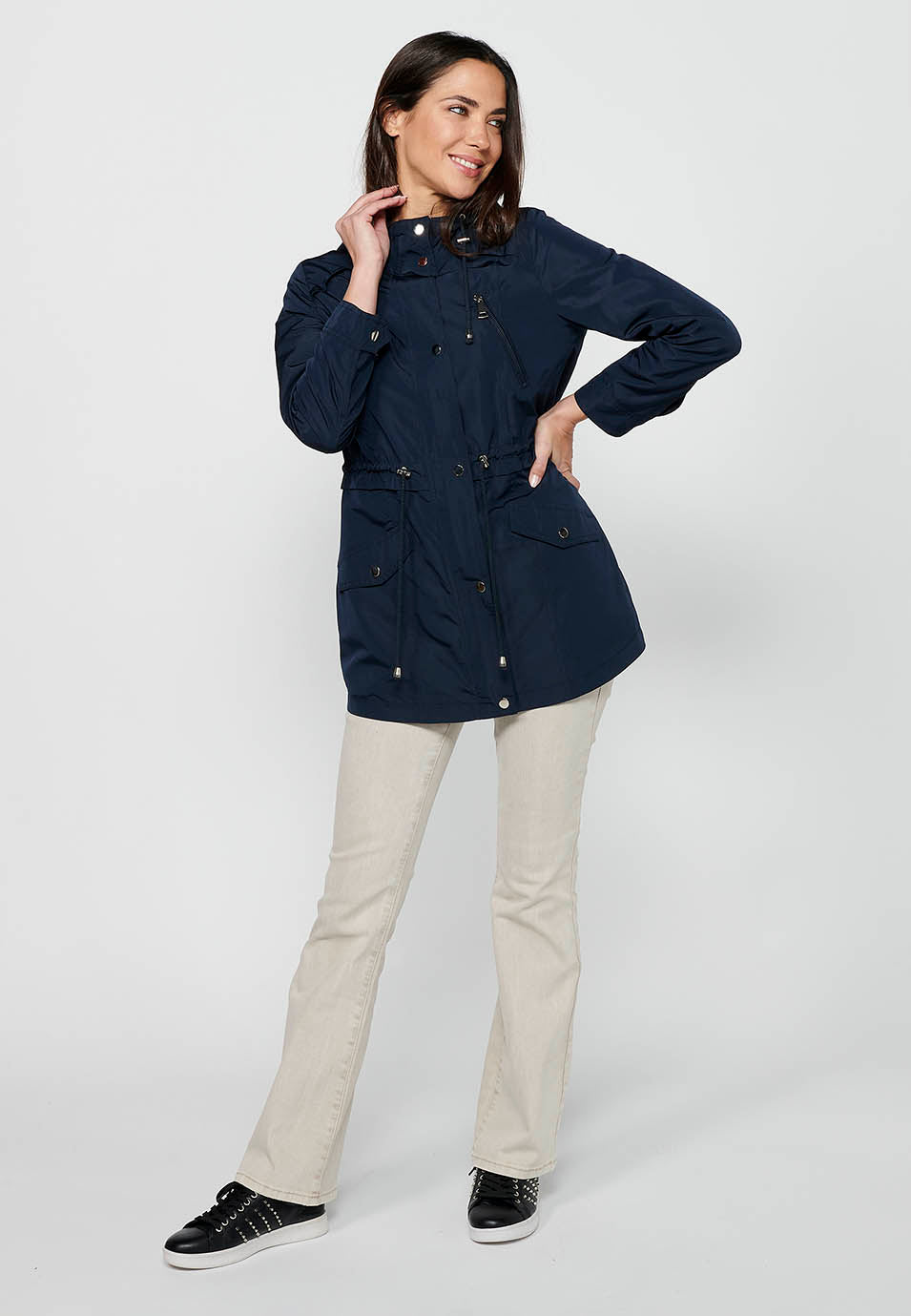 Parka de mujer con capucha – Koroshi 2412JA69