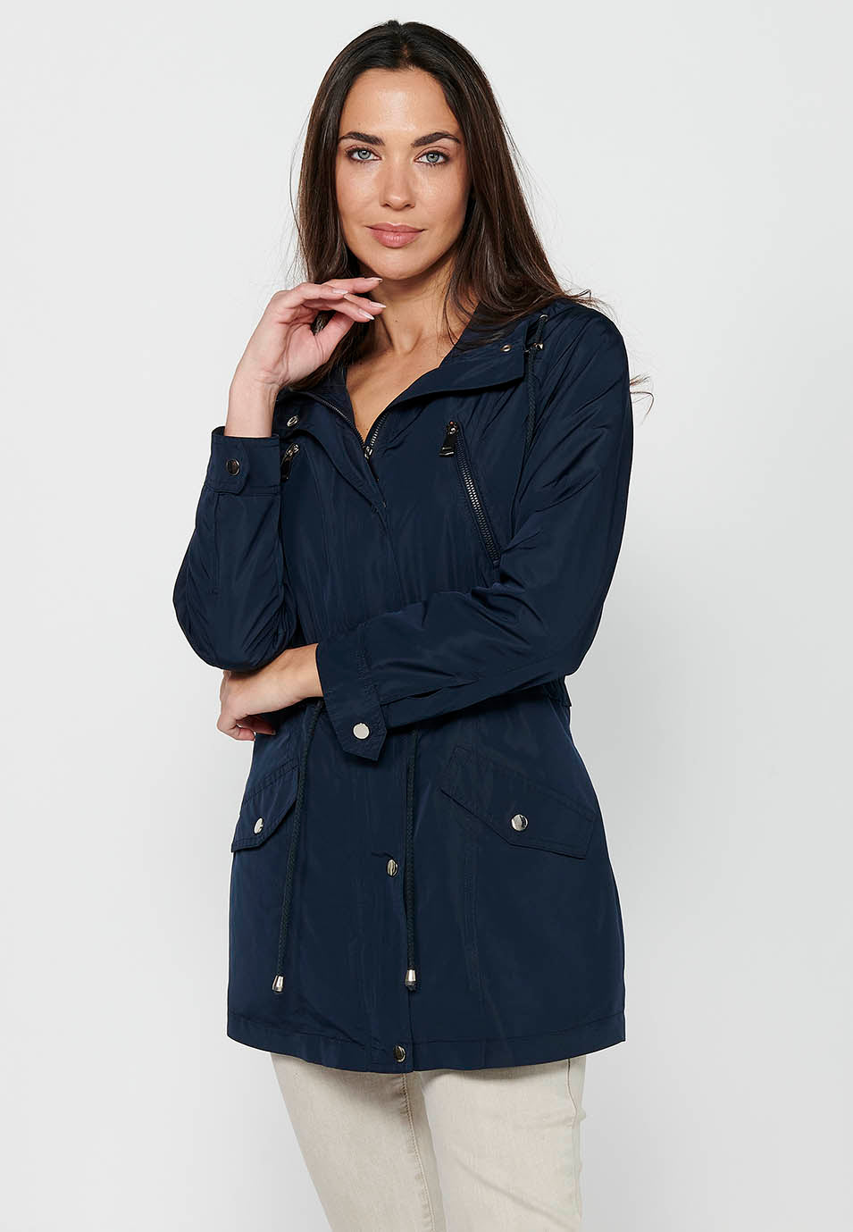 Parka de mujer con capucha – Koroshi 2412JA69