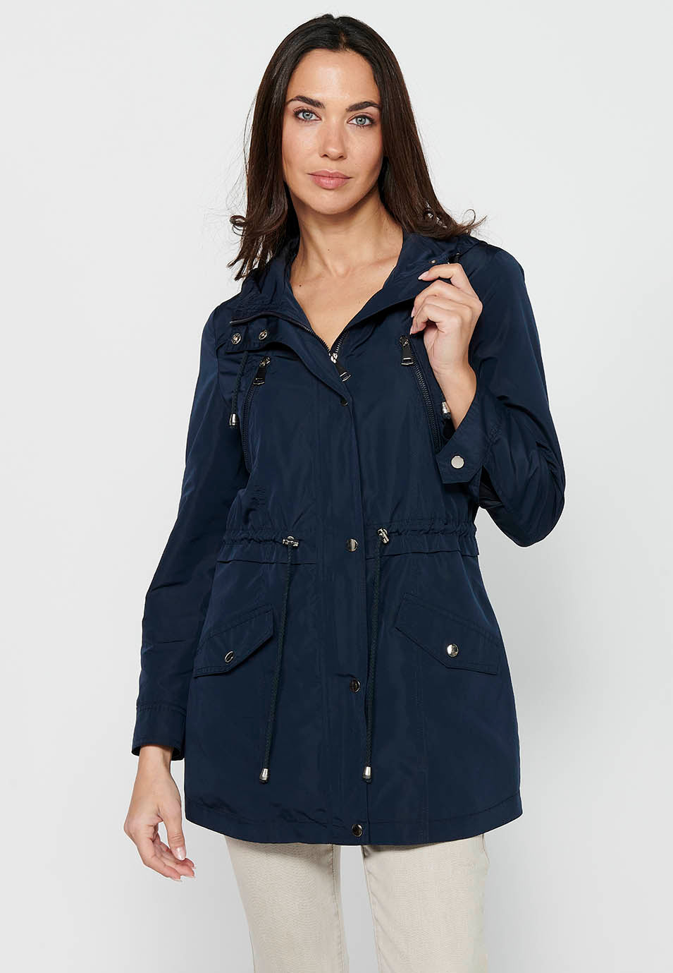 Parka de mujer con capucha – Koroshi 2412JA69