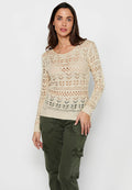Jersey punto tricot calado mujer