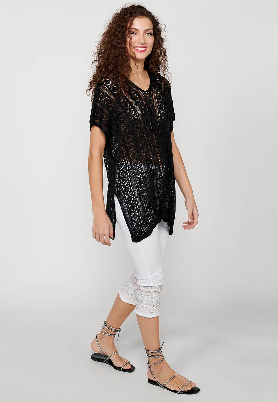 Jersey punto tricot holgado mujer