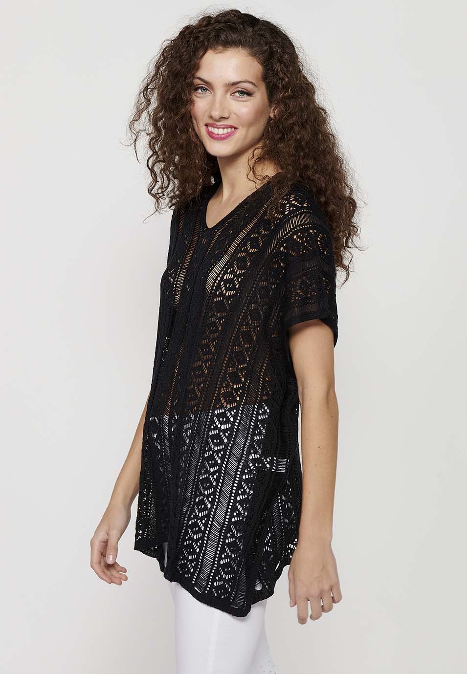 Jersey punto tricot holgado mujer