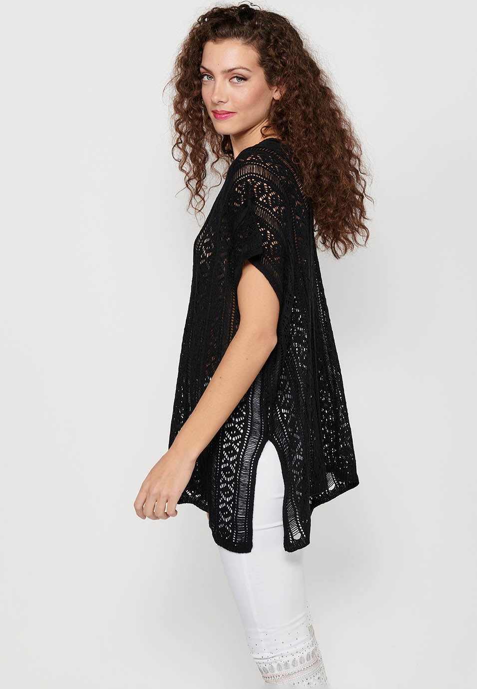 Jersey punto tricot holgado mujer