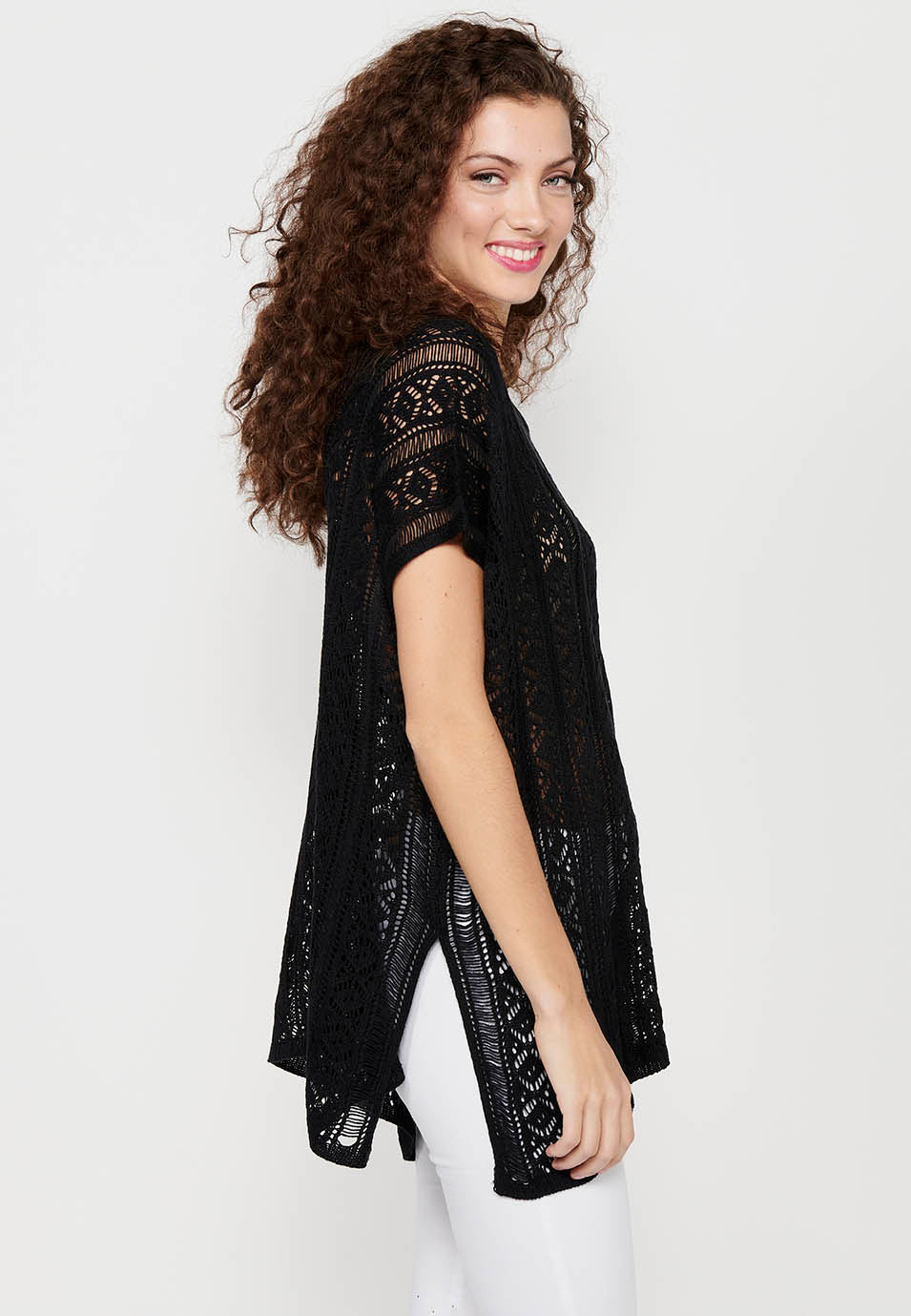 Jersey punto tricot holgado mujer