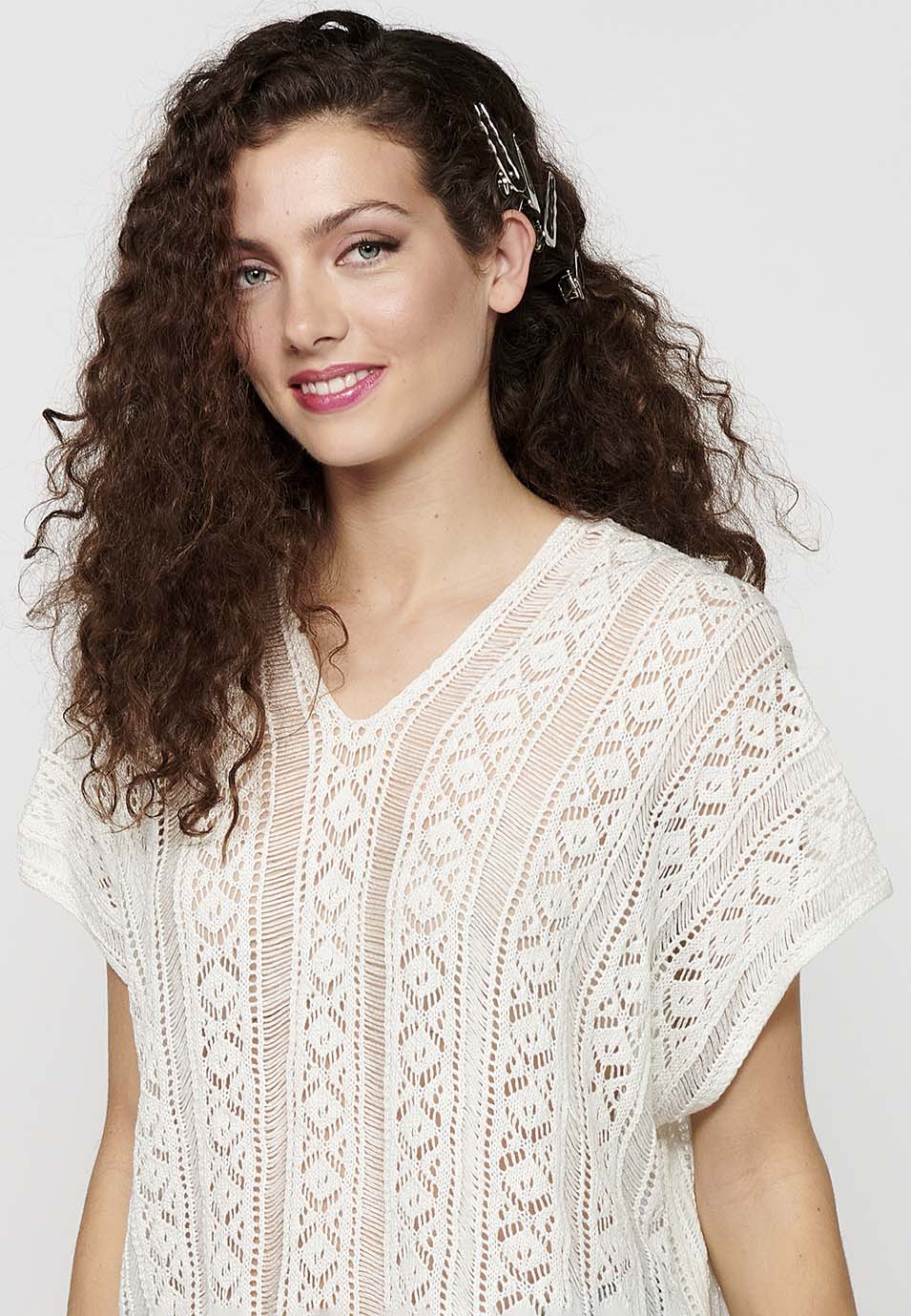 Jersey punto tricot holgado mujer