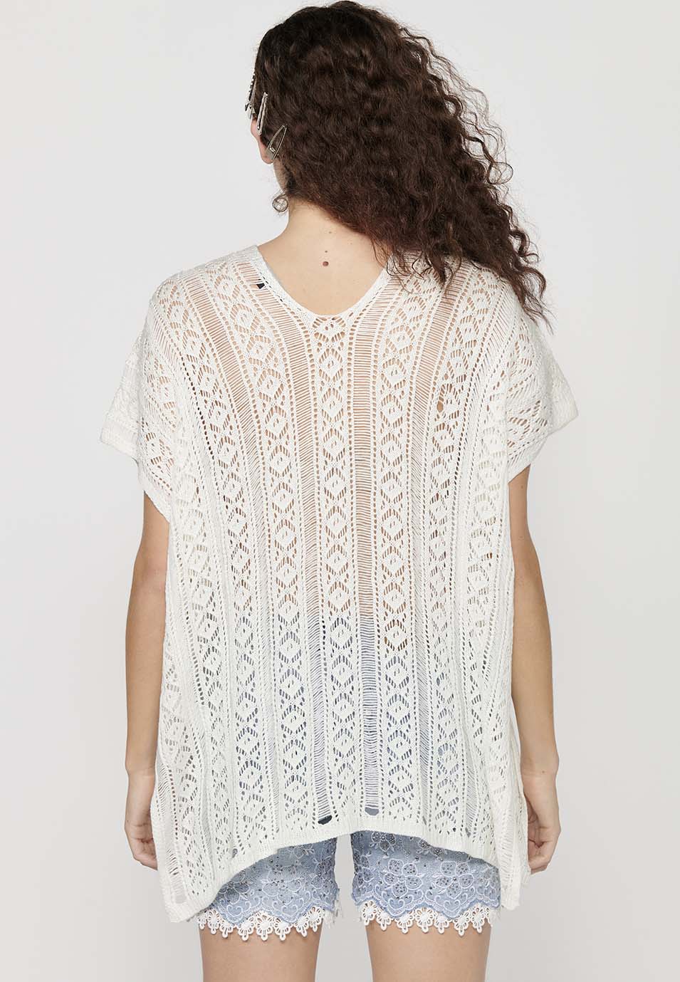 Jersey punto tricot holgado mujer