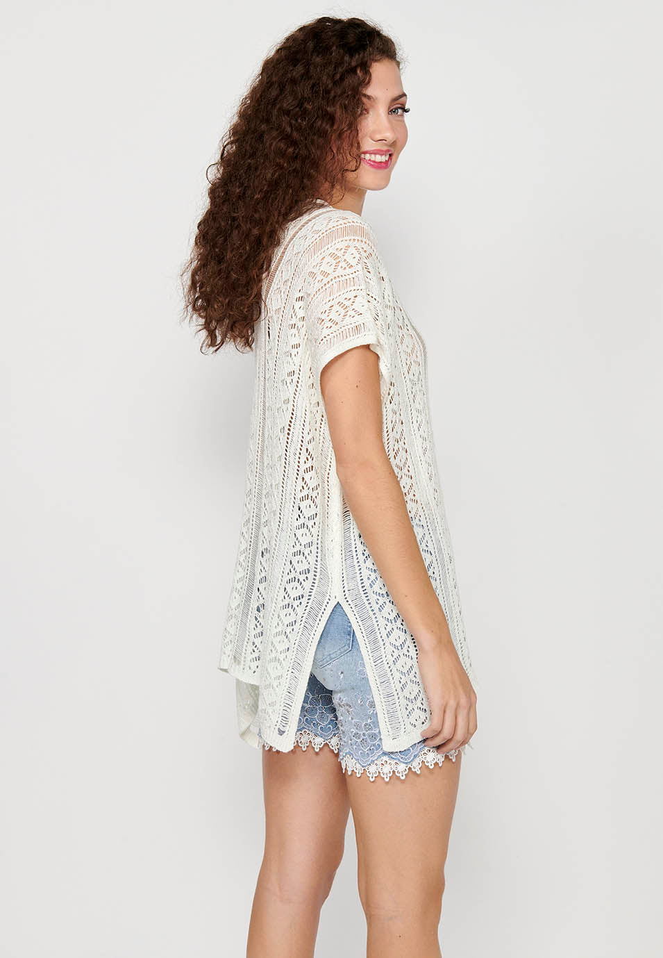 Jersey punto tricot holgado mujer