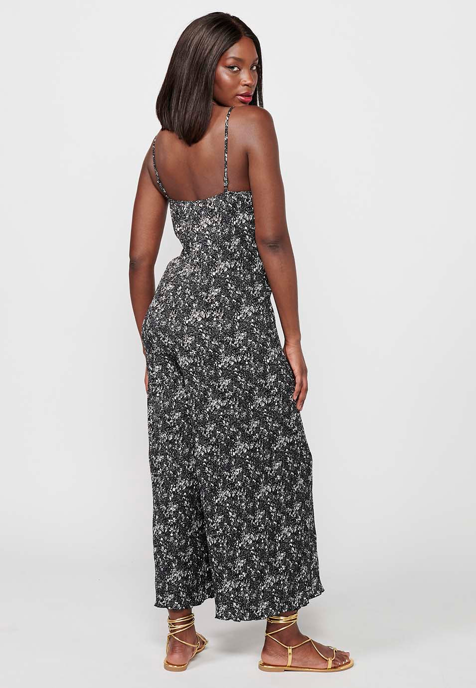 Jumpsuit holgado con estampado floral para mujer | moda actual