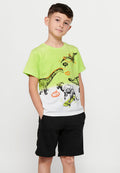 Camiseta Niño Manga Corta Dinosaurios Skate – Koroshi Lima