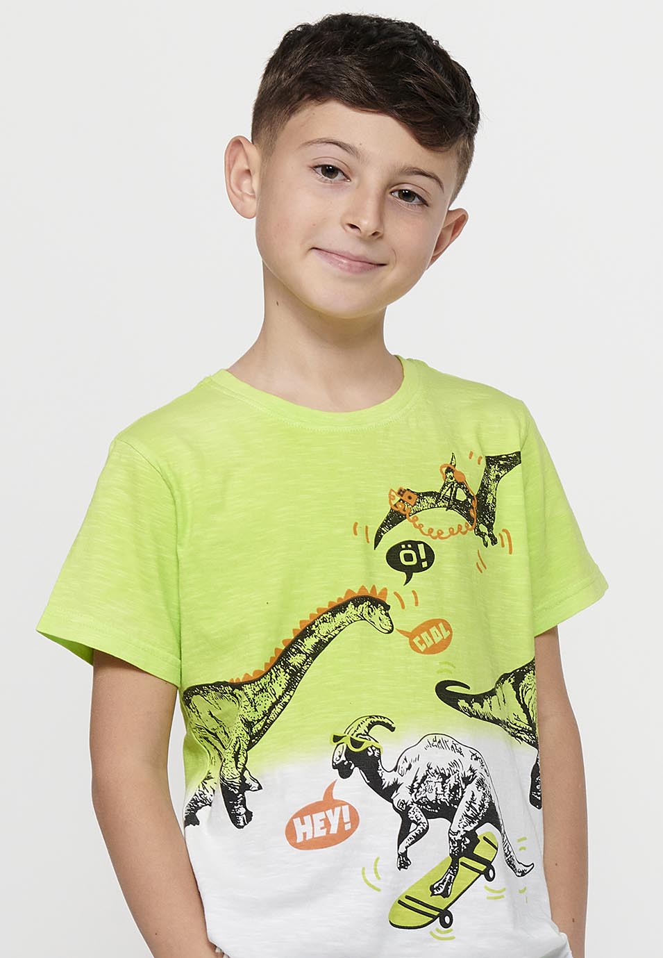 Camiseta Niño Manga Corta Dinosaurios Skate – Koroshi Lima