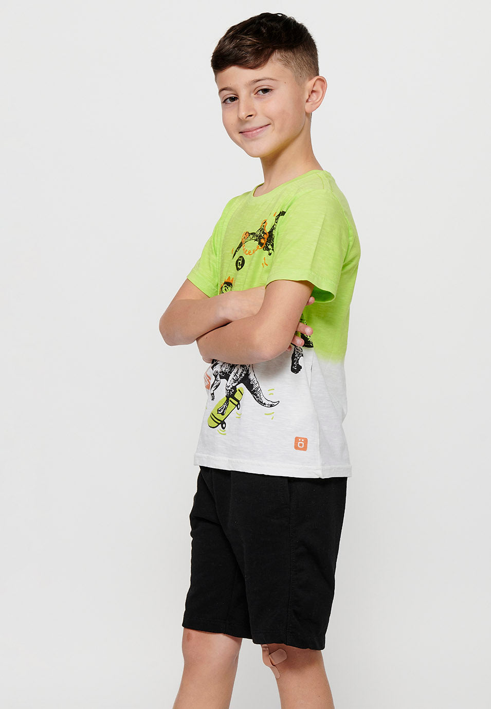 Camiseta Niño Manga Corta Dinosaurios Skate – Koroshi Lima
