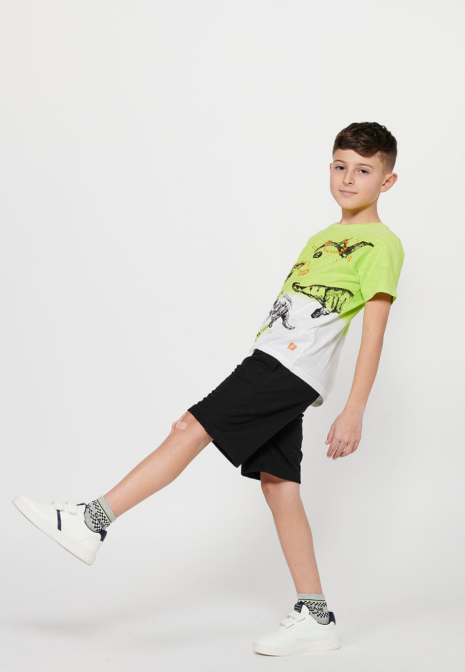 Camiseta Niño Manga Corta Dinosaurios Skate – Koroshi Lima