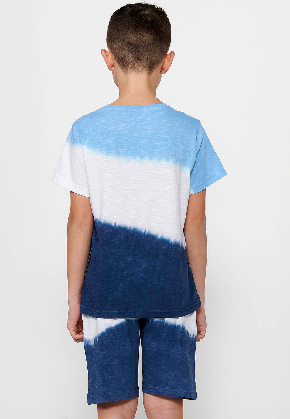 Camiseta Niño Manga Corta Surfera – Koroshi Azul