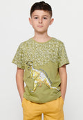 Camiseta Niño Manga Corta Dinosaurio – Koroshi Kaki