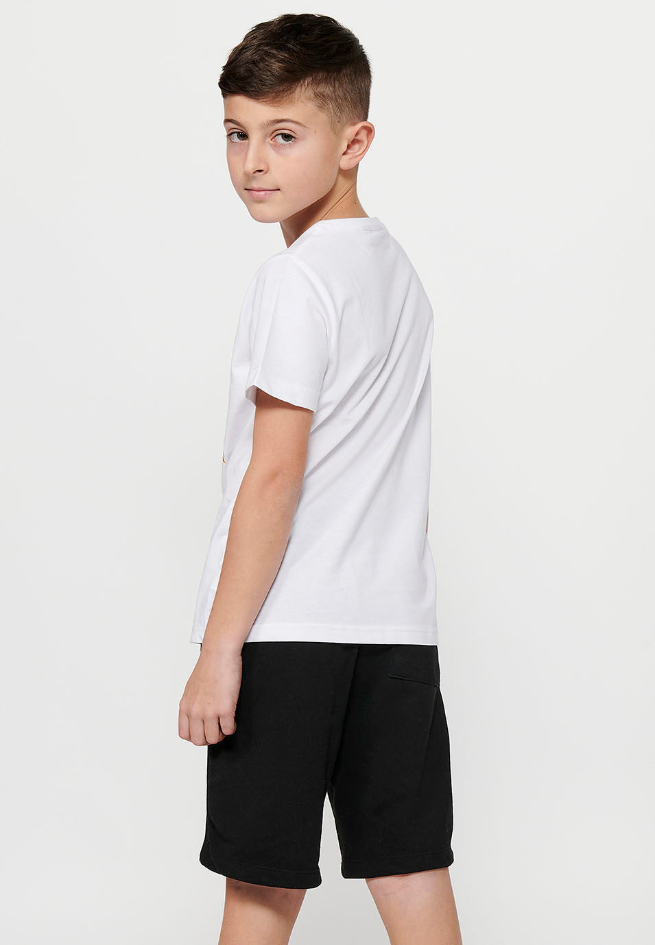Camiseta Niño Manga Corta Tigre – Koroshi Blanco