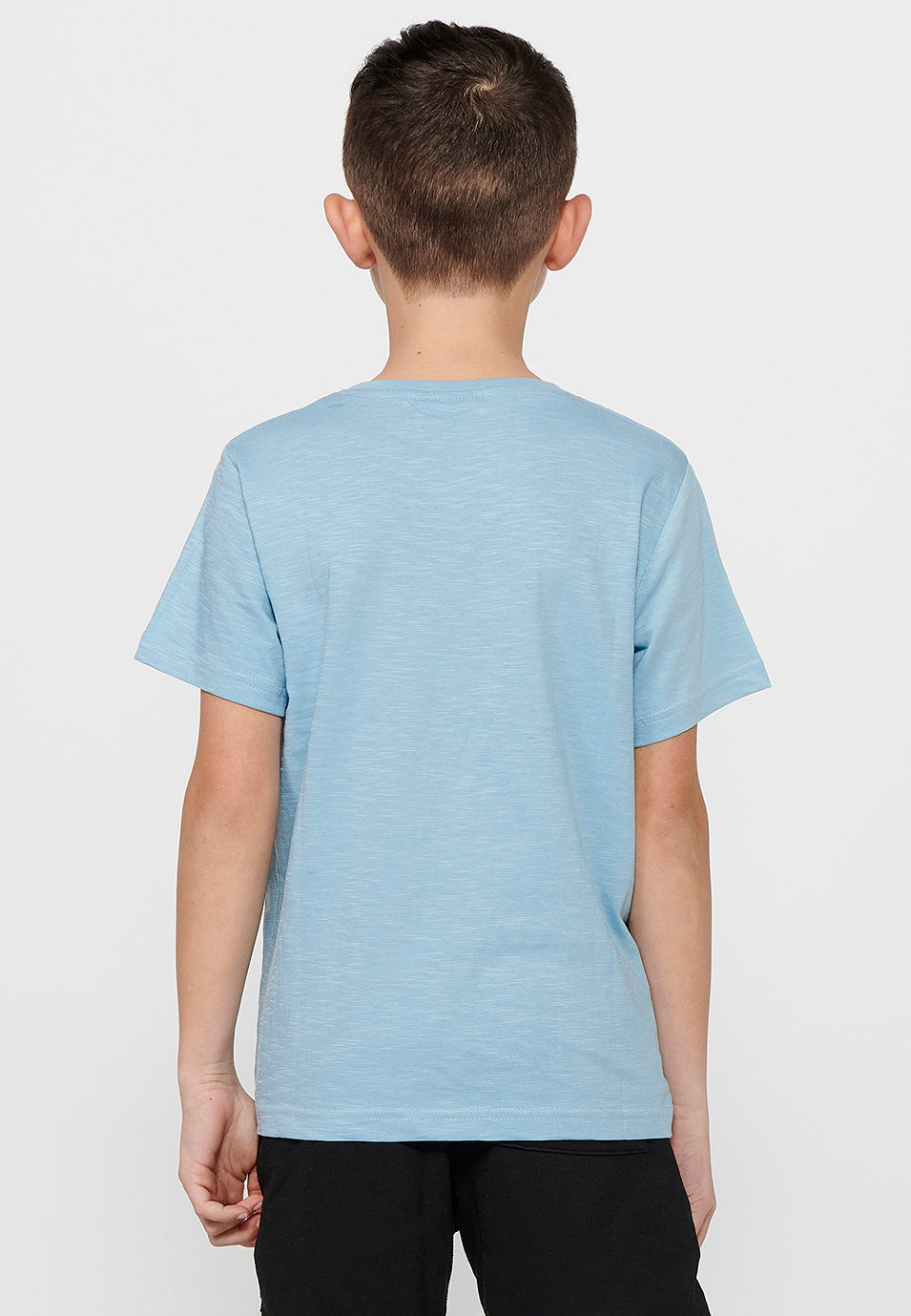 Camiseta Niño Manga Corta Monster Truck – Koroshi Azul Celeste