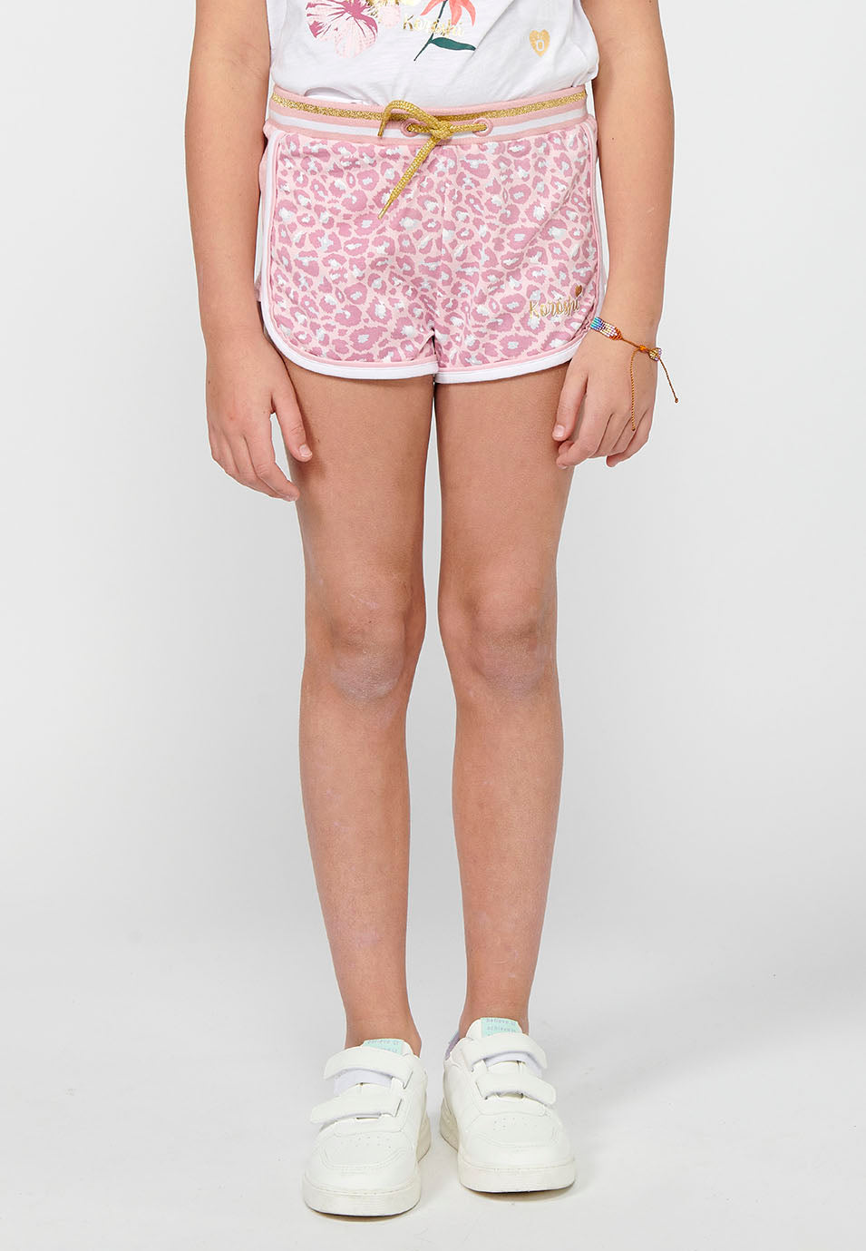 Pantalón Corto Niña Animal Print – Koroshi Rosa