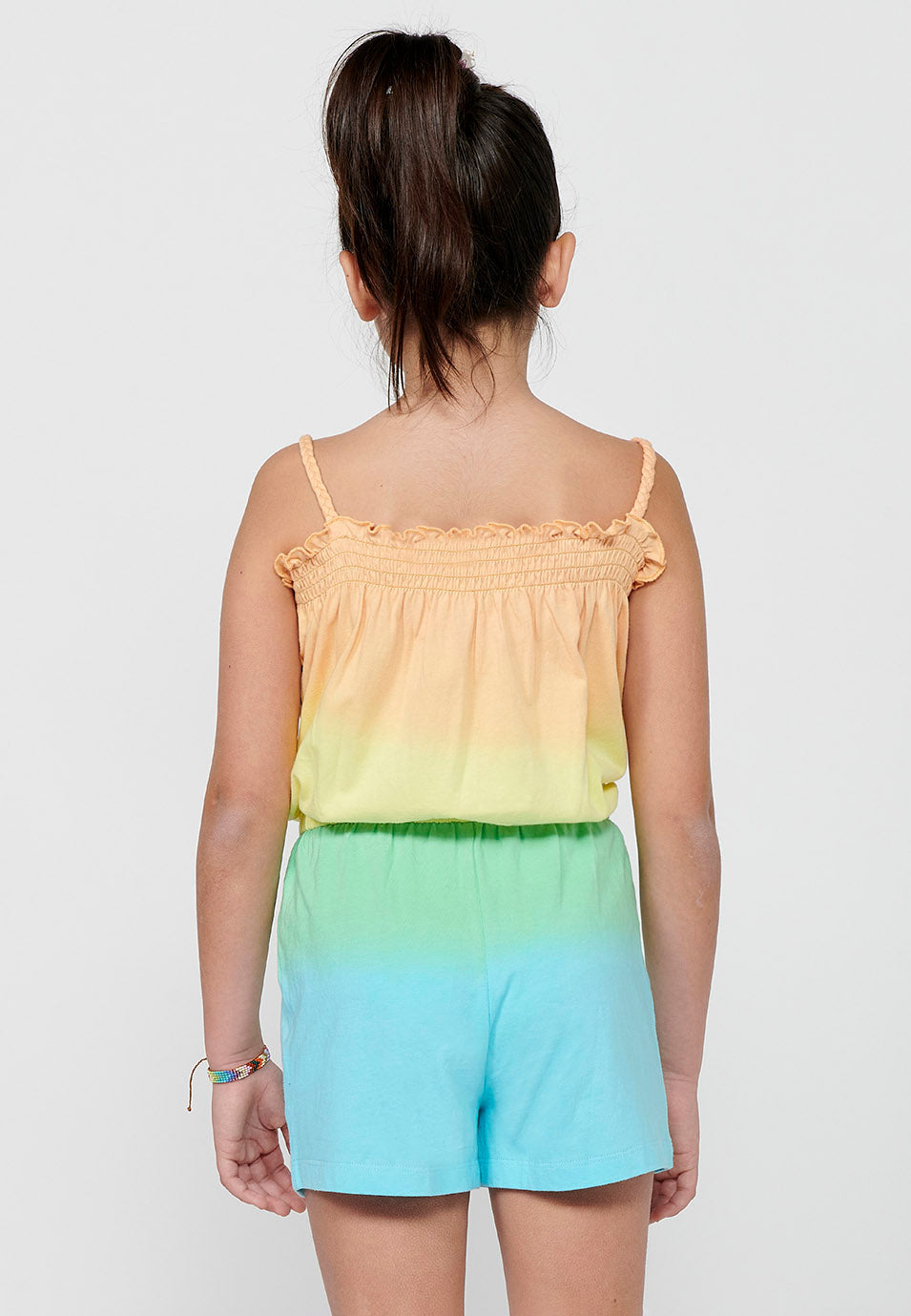 Vestido-mono Niña Tirantes Tie-Dye – Koroshi Multicolor