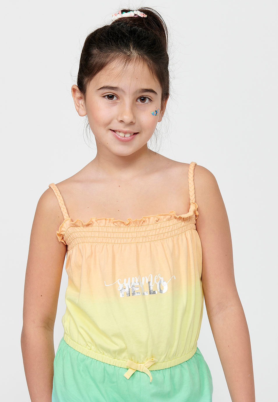 Vestido-mono Niña Tirantes Tie-Dye – Koroshi Multicolor