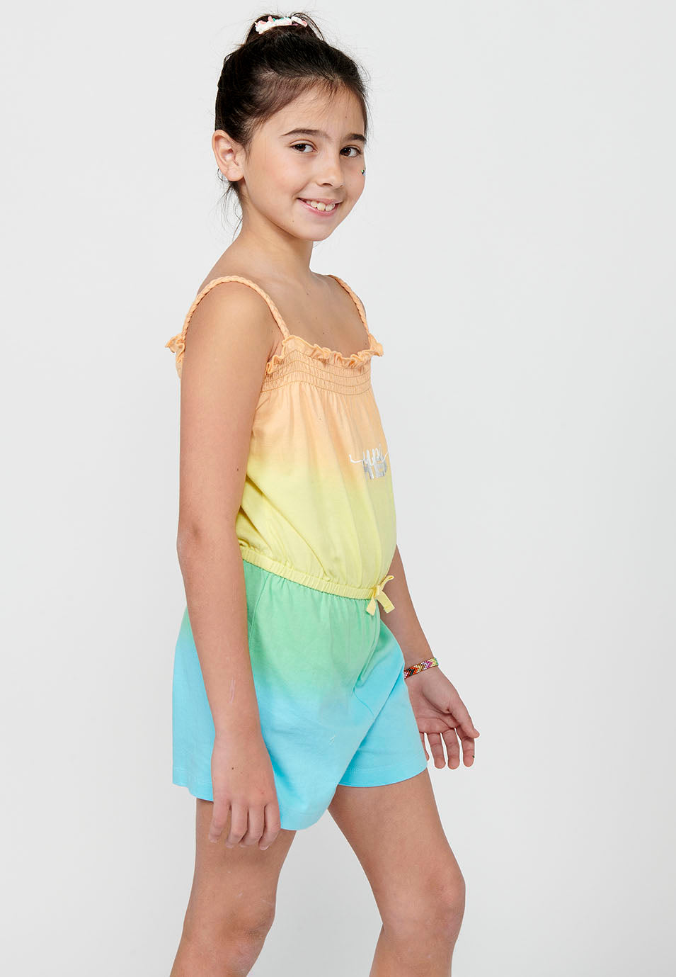 Vestido-mono Niña Tirantes Tie-Dye – Koroshi Multicolor