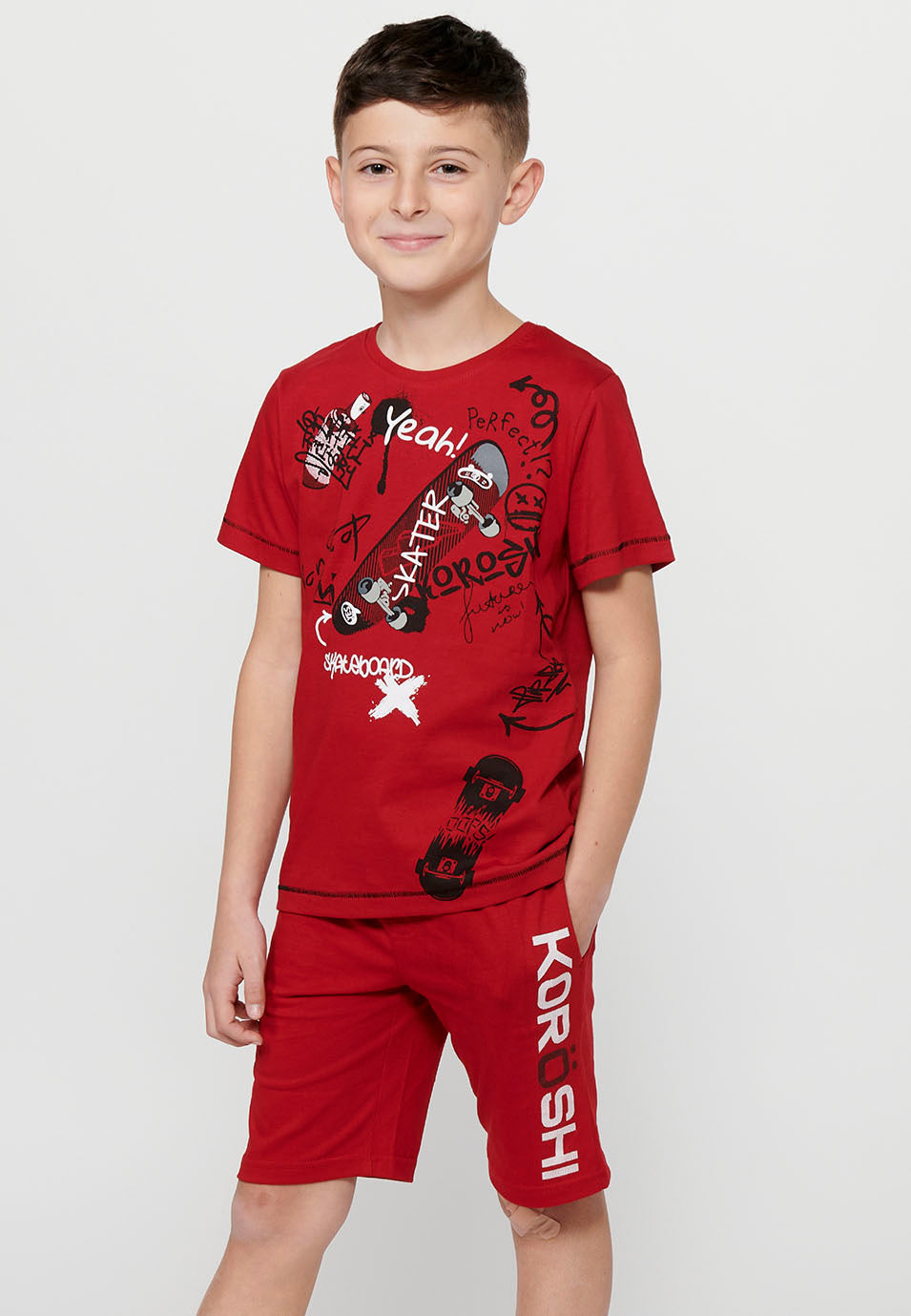Pack 2 Camisetas Niño Manga Corta – Koroshi Multicolor