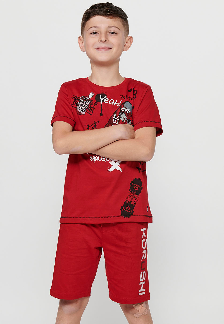 Pack 2 Camisetas Niño Manga Corta – Koroshi Multicolor