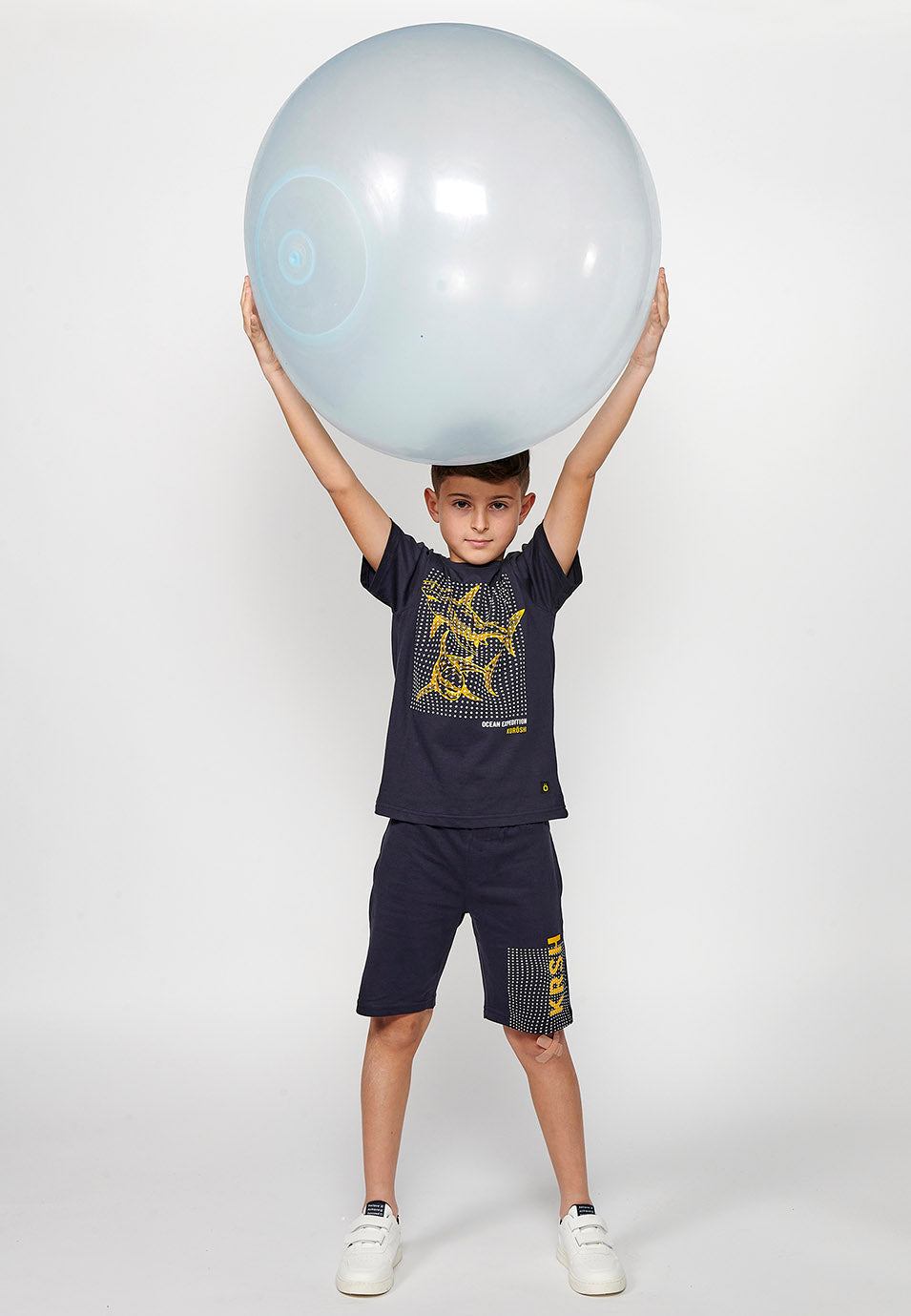 Conjunto Niño Camiseta y Pantalón Corto – Koroshi Marino