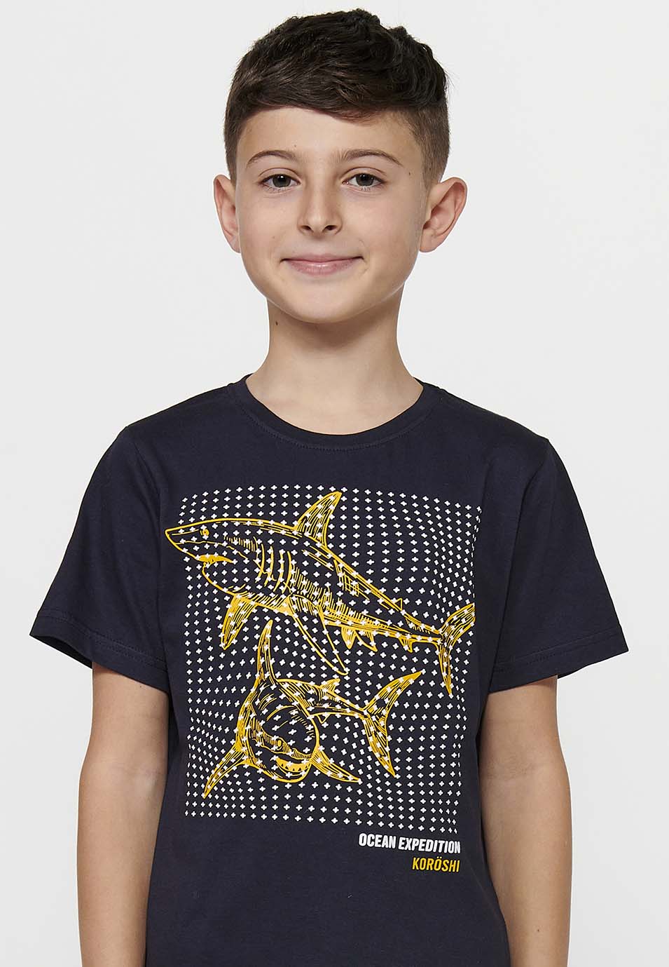 Conjunto Niño Camiseta y Pantalón Corto – Koroshi Marino