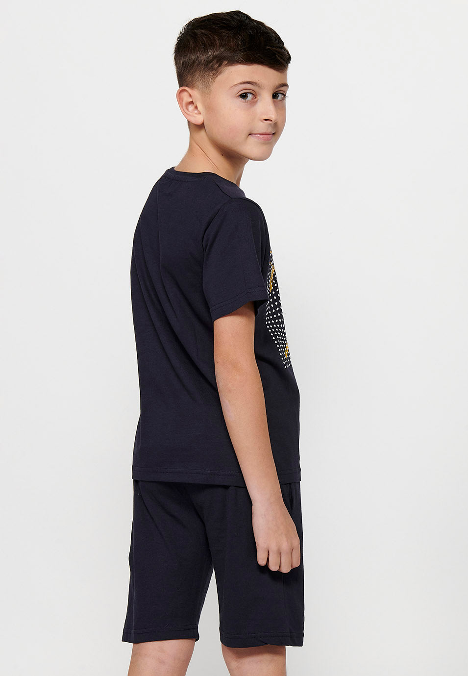 Conjunto Niño Camiseta y Pantalón Corto – Koroshi Marino
