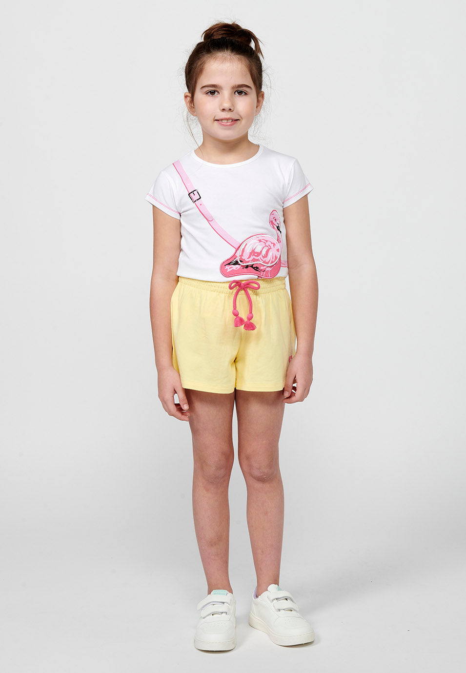 Pack 2 Shorts Niña Cintura Goma y Cordón – Koroshi Multicolor