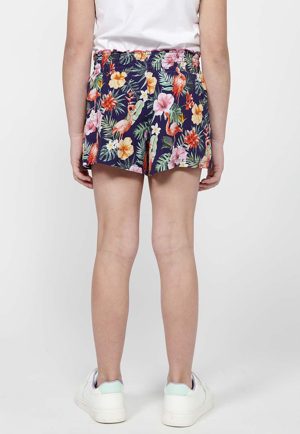 Pack 2 Shorts Niña Cintura Goma y Cordón – Koroshi Multicolor