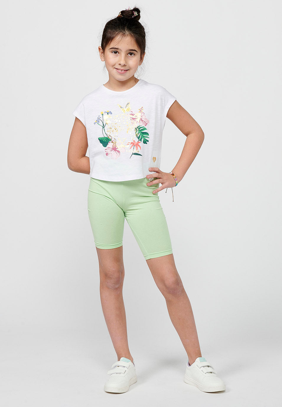 Pack 3 Shorts Niña Estilo Legging – Koroshi Multicolor