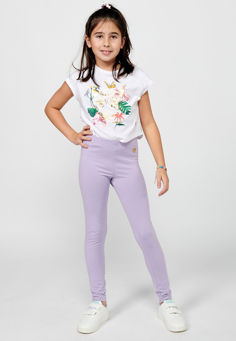 Pack 2 Leggings Niña Largos Algodón – Koroshi Multicolor