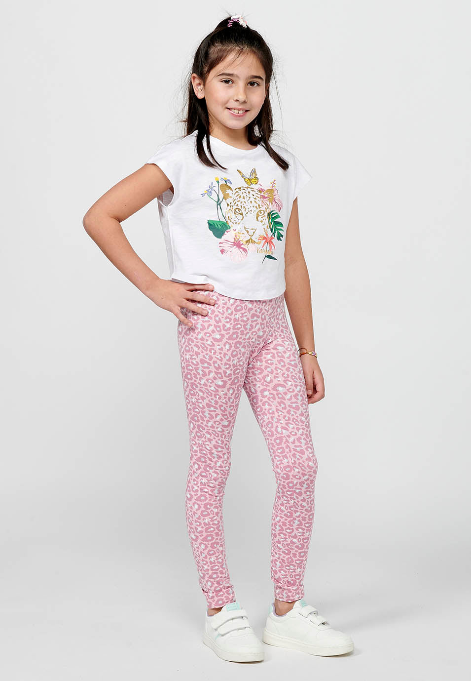 Pack 2 Leggings Niña Largos Algodón – Koroshi Multicolor