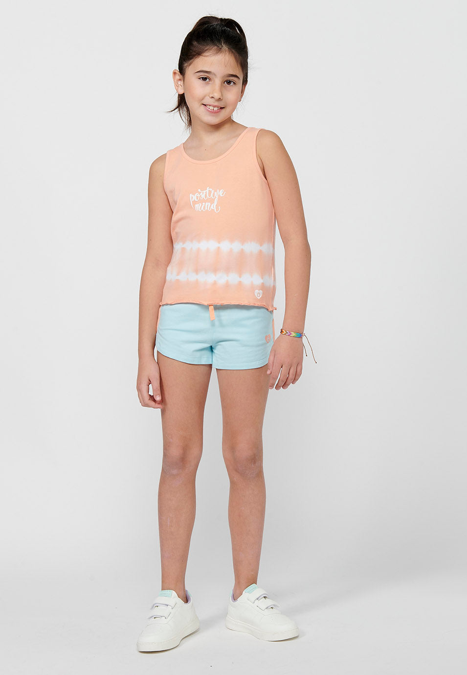 Conjunto Niña Camiseta Tirantes y Short – Koroshi Multicolor