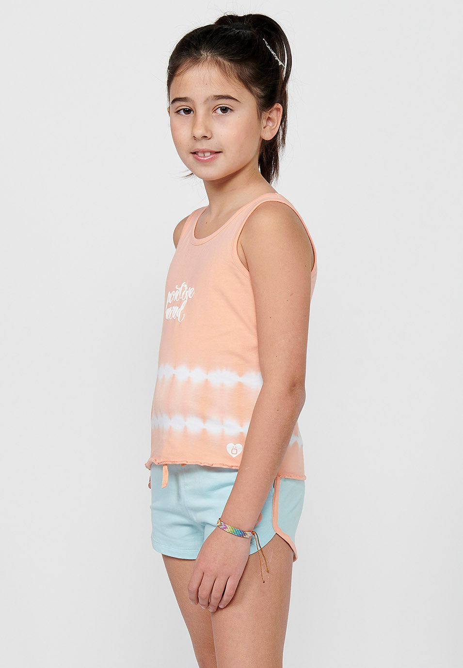 Conjunto Niña Camiseta Tirantes y Short – Koroshi Multicolor