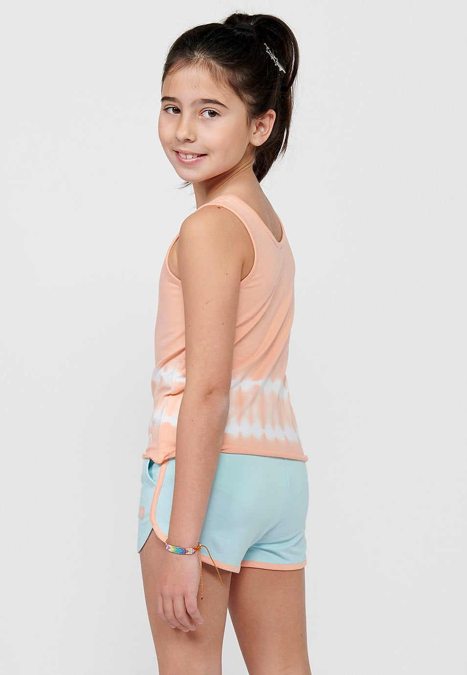 Conjunto Niña Camiseta Tirantes y Short – Koroshi Multicolor