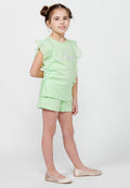Conjunto Niña Camiseta Volantes y Short – Koroshi Lima