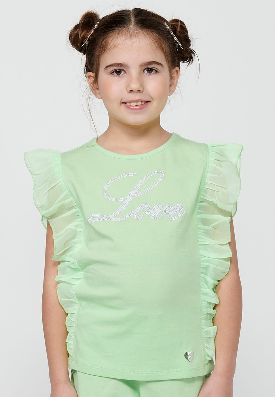 Conjunto Niña Camiseta Volantes y Short – Koroshi Lima