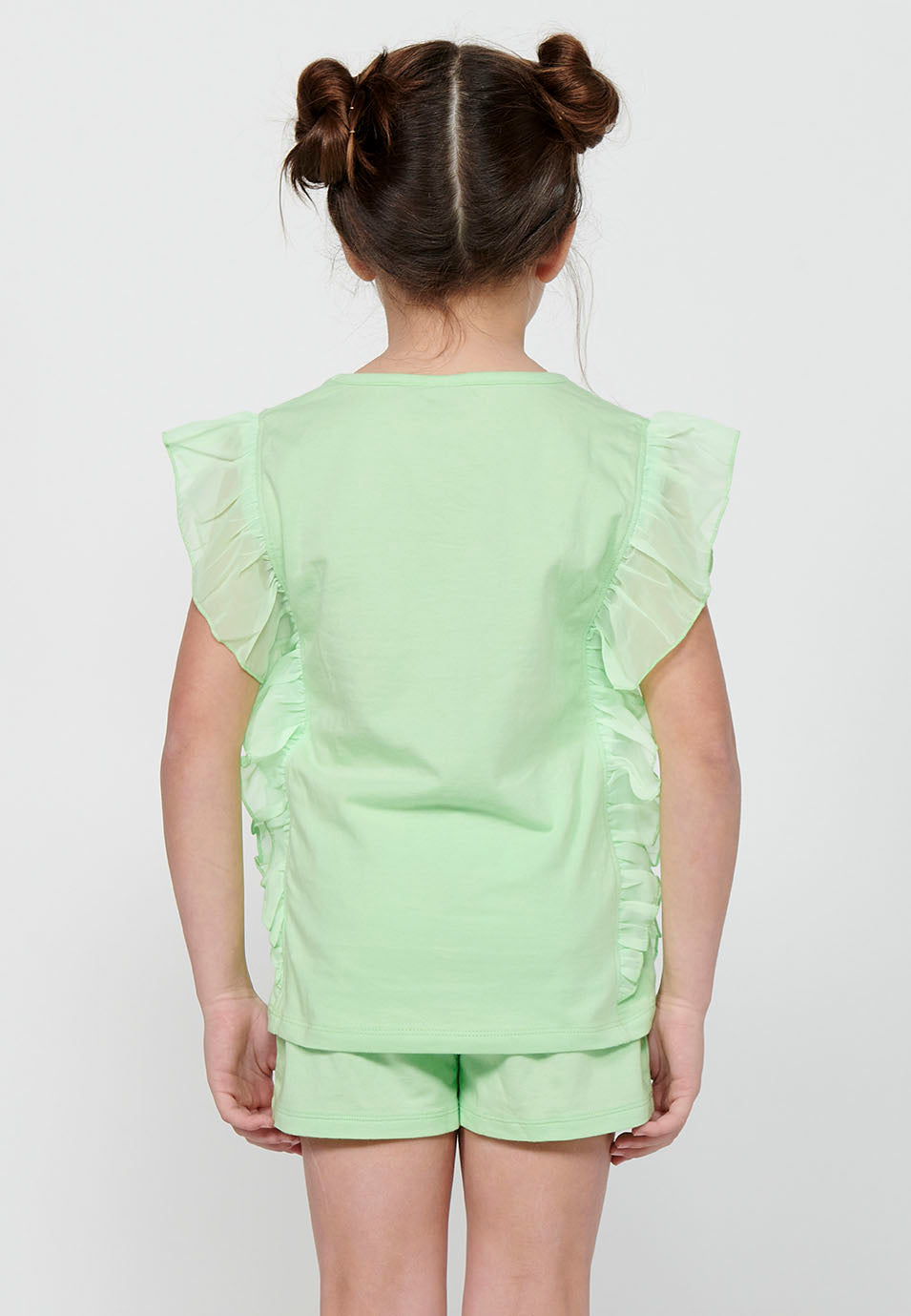 Conjunto Niña Camiseta Volantes y Short – Koroshi Lima