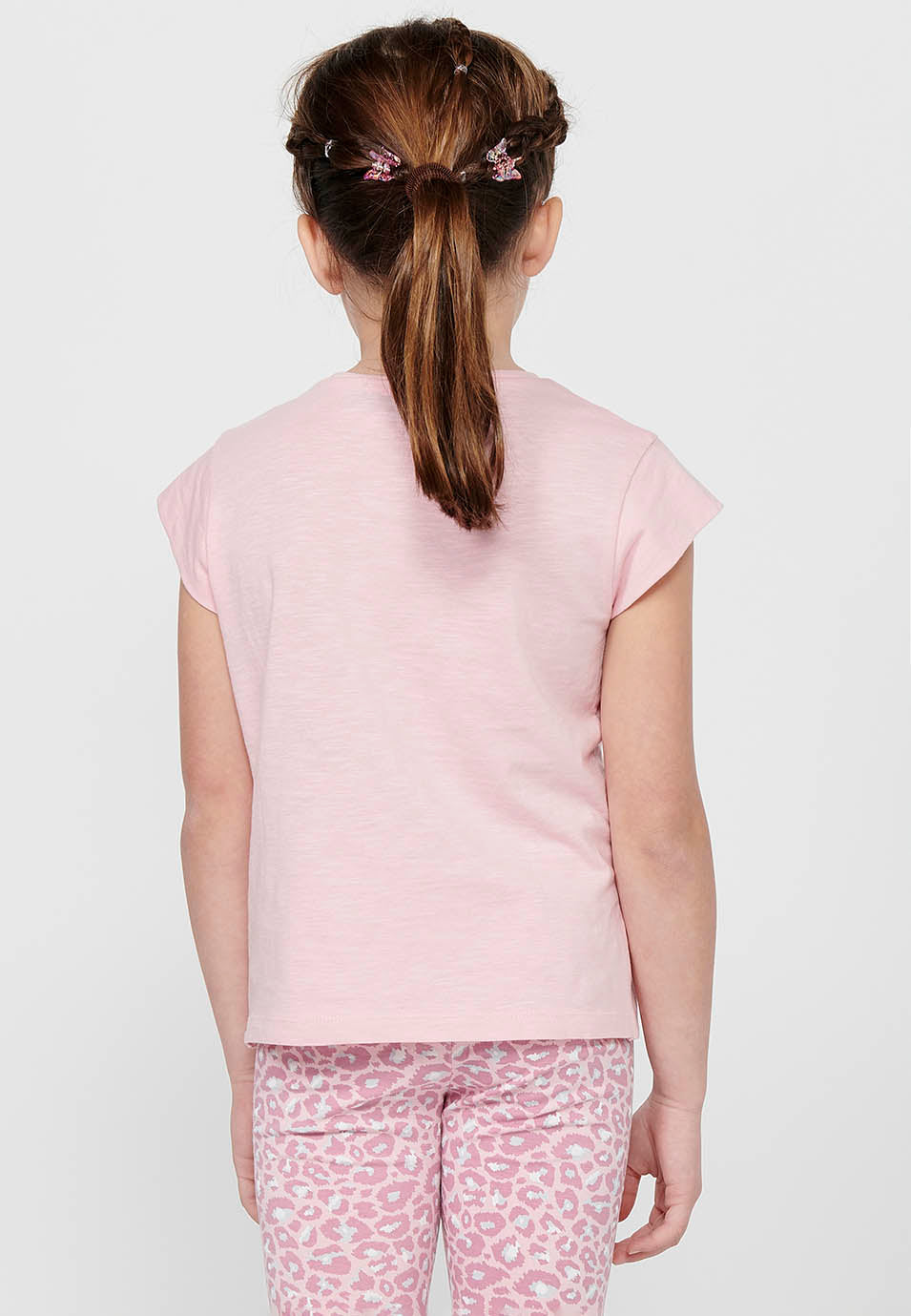 Conjunto Niña Camiseta y Short Animal Print – Koroshi Rosa