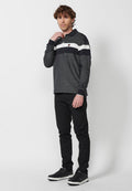 Polo manga larga algodón cuello camisero hombre