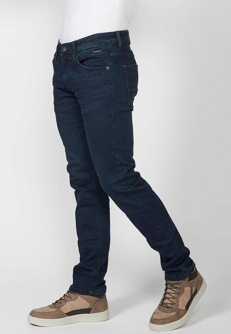Pantalón largo denim jeans slim fit hombre