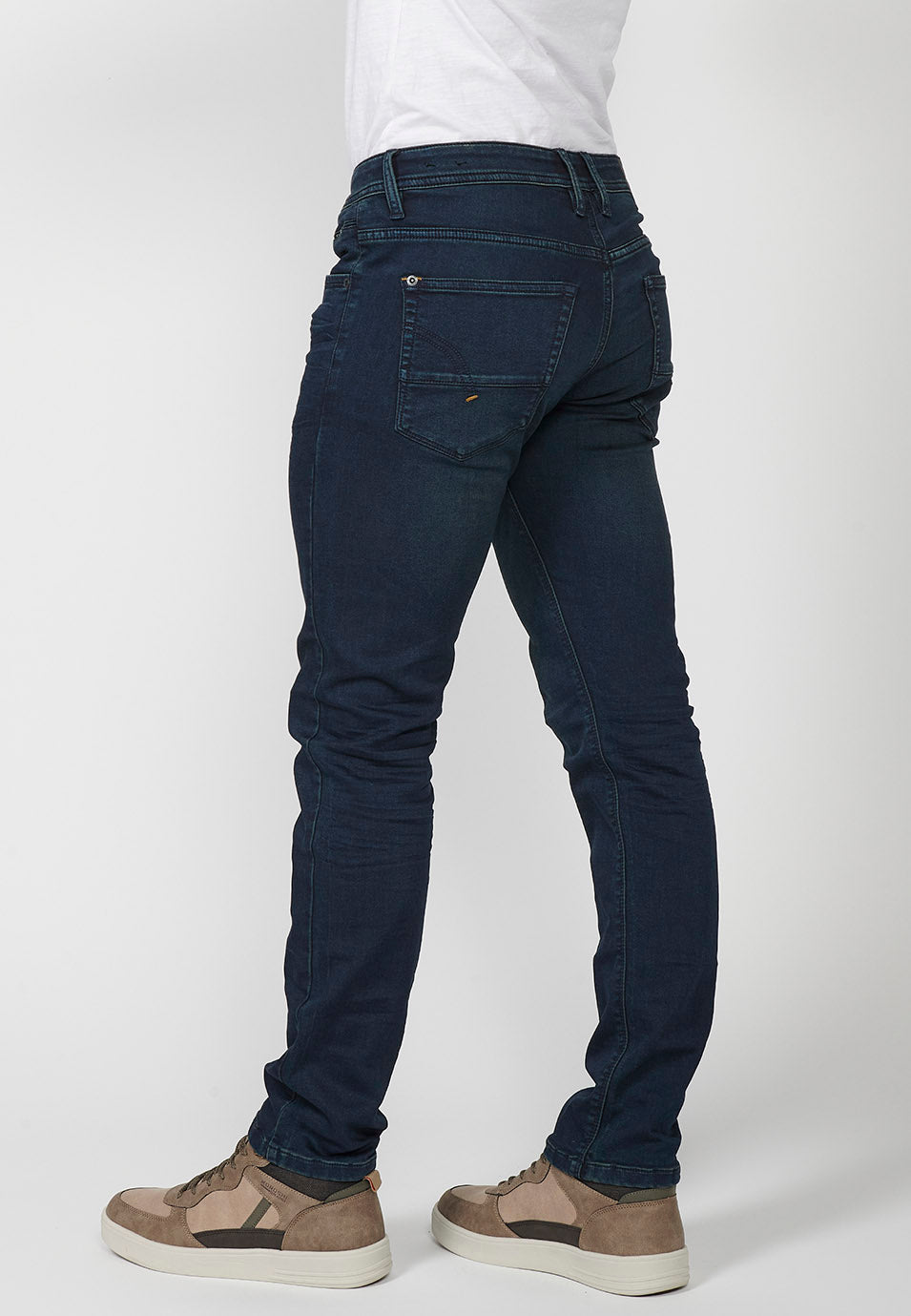 Pantalón largo denim jeans slim fit hombre