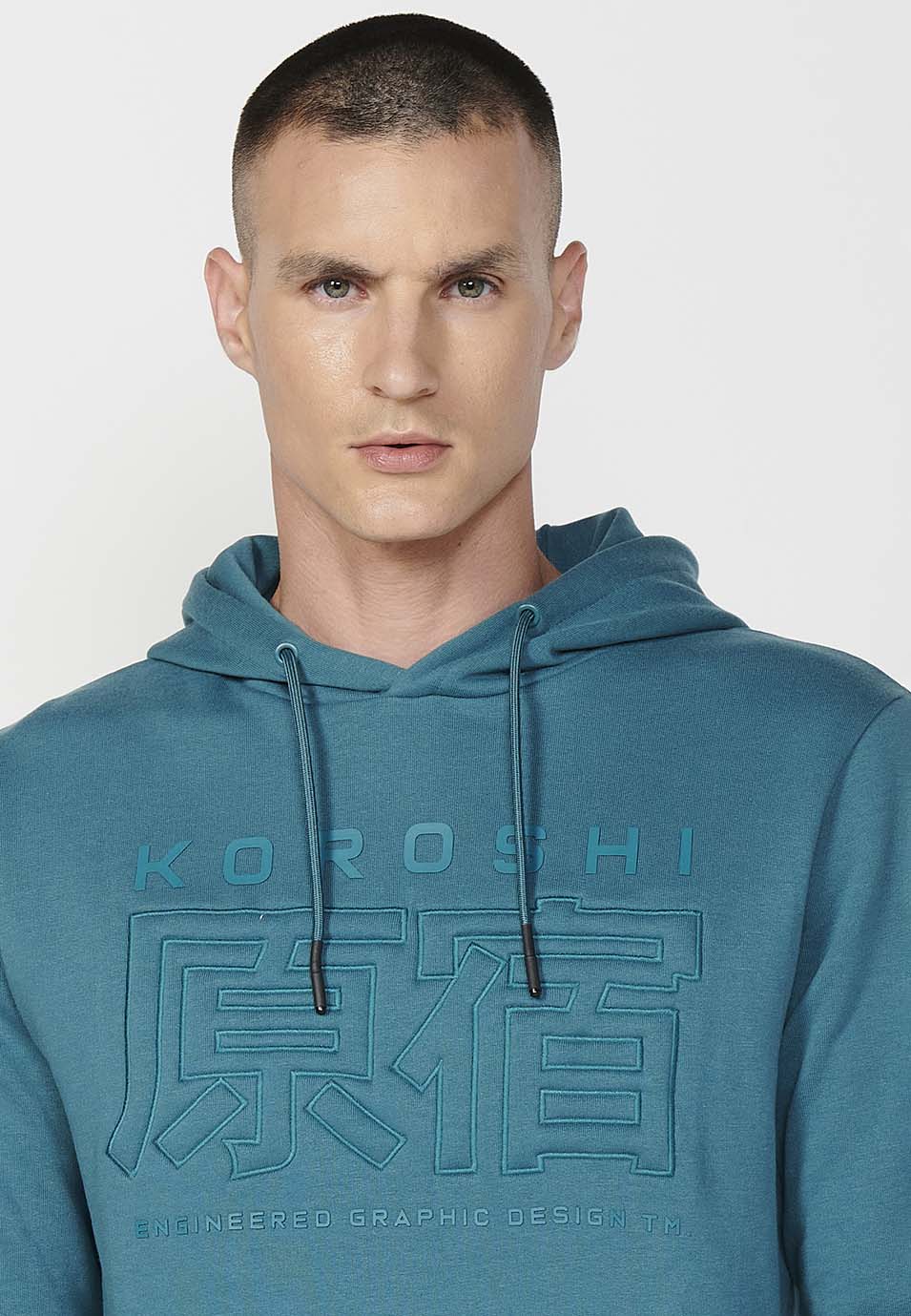 Sudadera manga larga capucha hombre