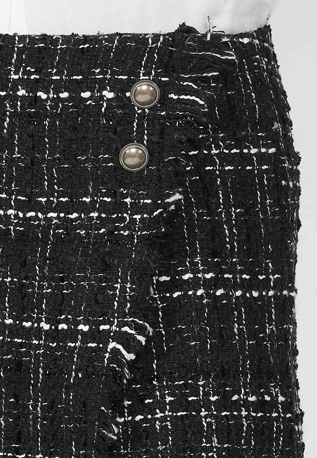 Falda pantalón tweed mujer