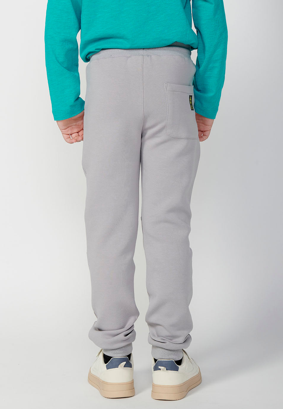 Pantalón Largo Niño Cintura Engomada Rib – Koroshi 2424PT01