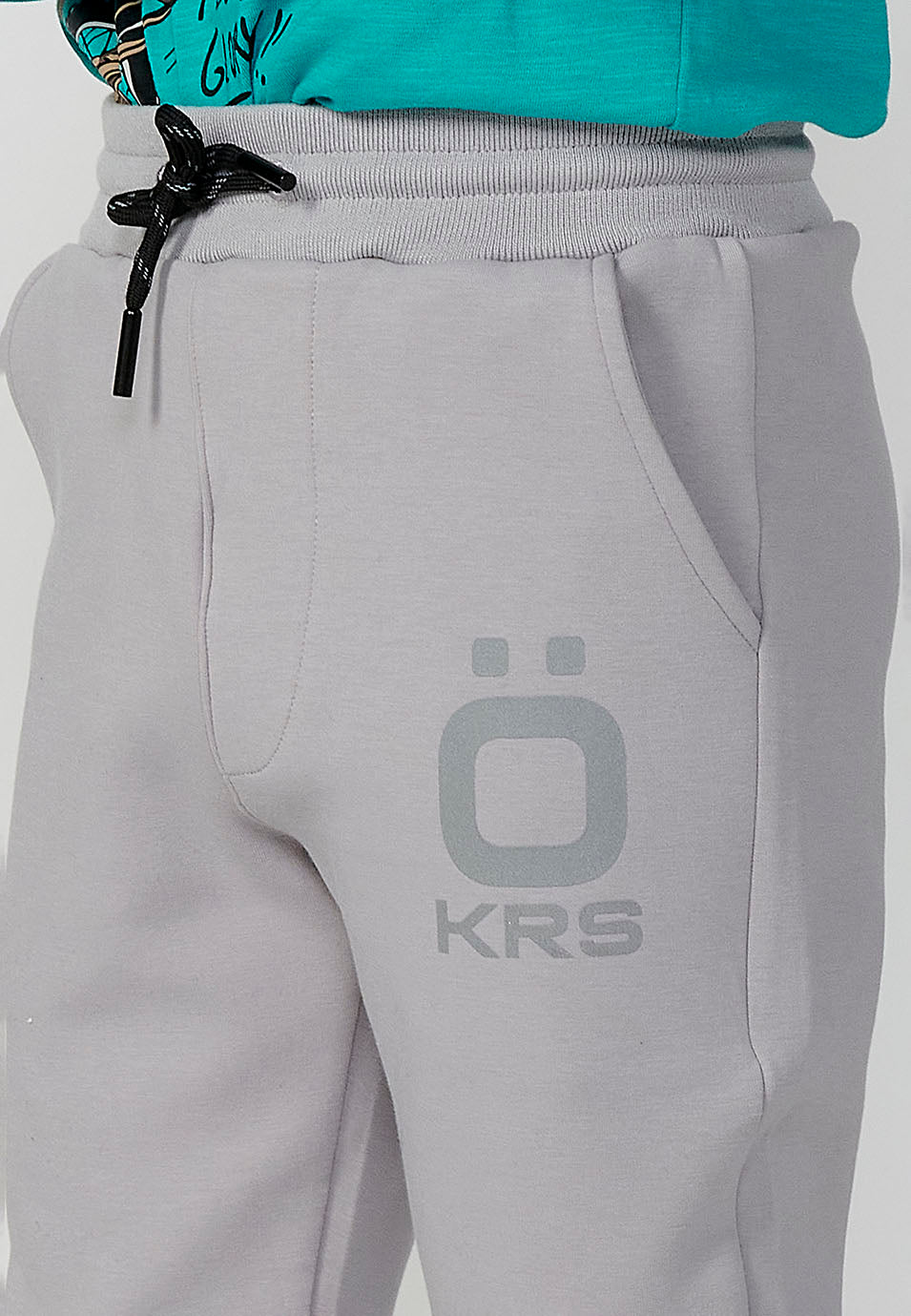Pantalón Largo Niño Cintura Engomada Rib – Koroshi 2424PT01